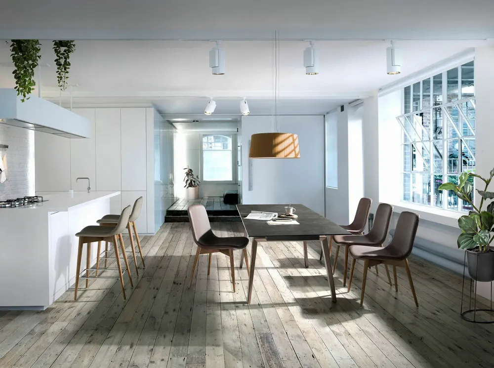 Stools - Upholstered leatherette stool - ANGEL CERDÁ