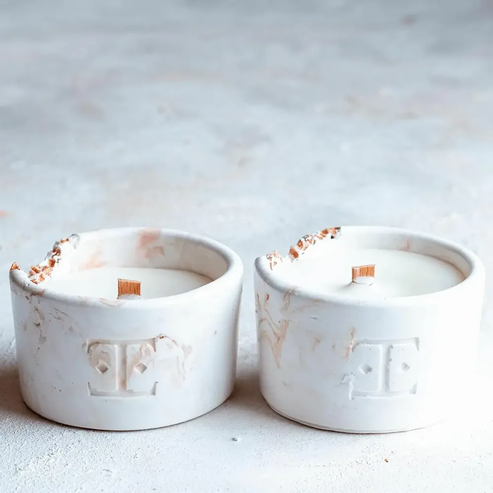 Bougies - Antique Gold - Set de 2 bougies Midi - ESTI LIVING