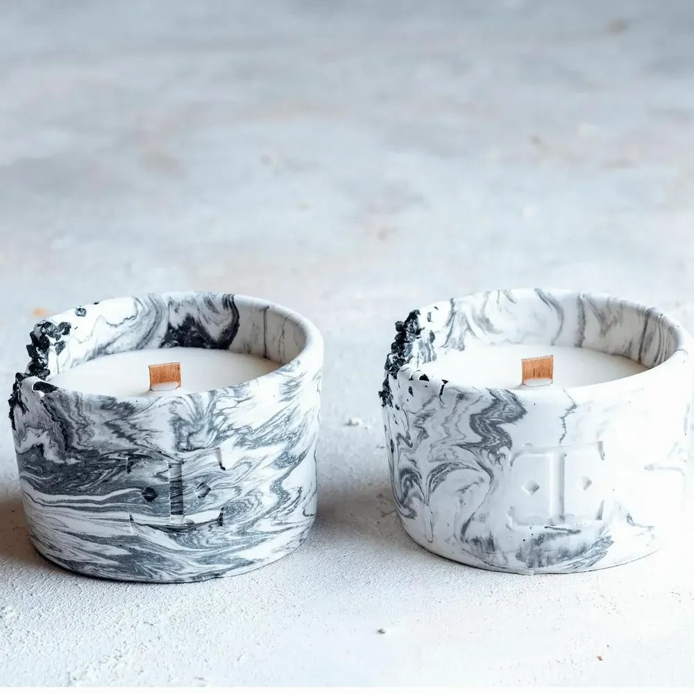 Bougies - Black Rose - Set midi de 2 bougies - ESTI LIVING