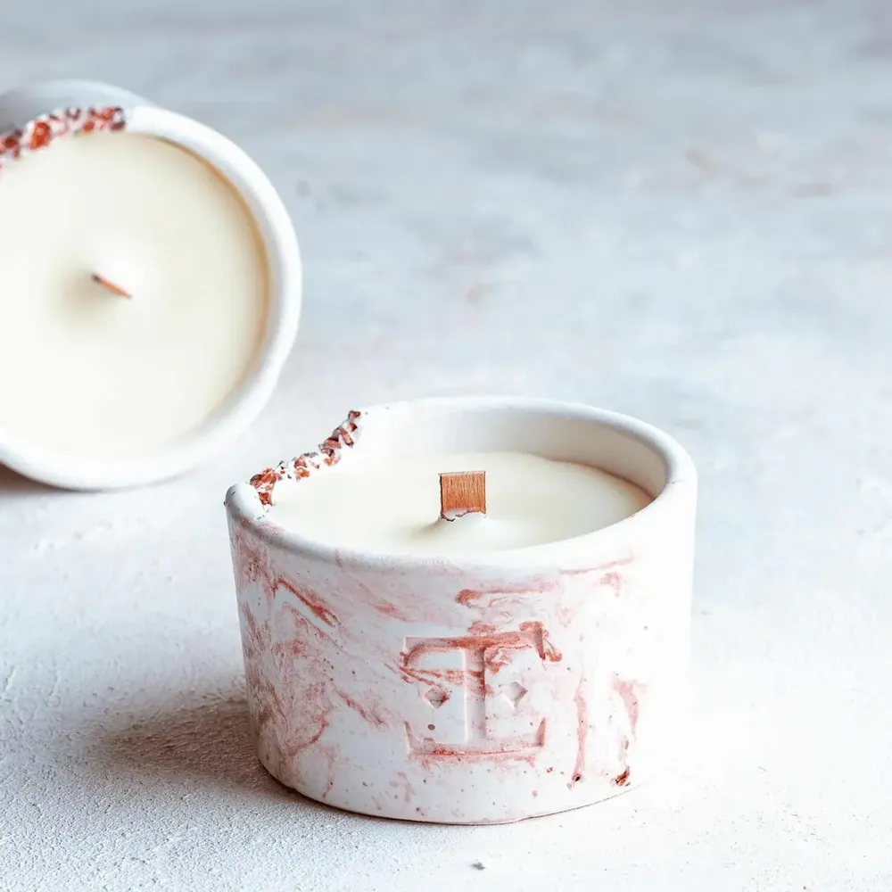 Bougies - Breloque en cuivre - Set Midi de 2 Bougies - ESTI LIVING