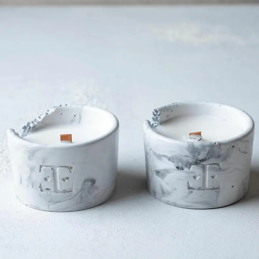 Bougies - Silver Muse - Set de 2 bougies Midi - ESTI LIVING