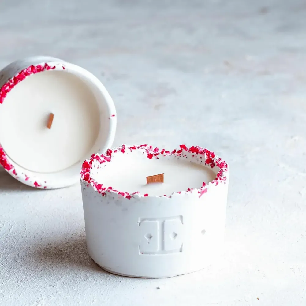 Candles - Simply Red - Midi Set of 2 Candles - ESTI LIVING
