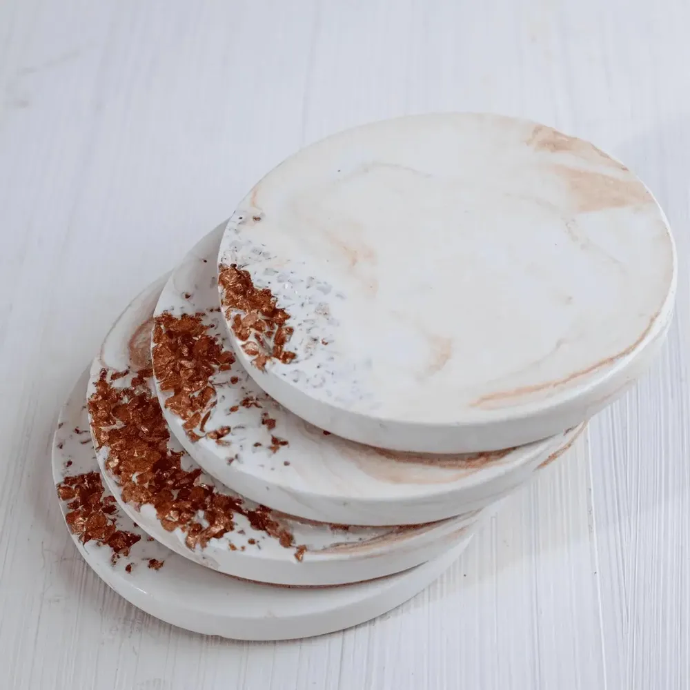 Cadeaux - Ensemble de sous-verres en or antique - ESTI LIVING
