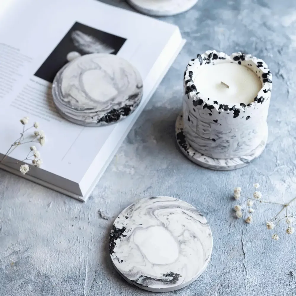 Cosmétiques - Black Rose - Ensemble de sous-verres en cristal - ESTI LIVING