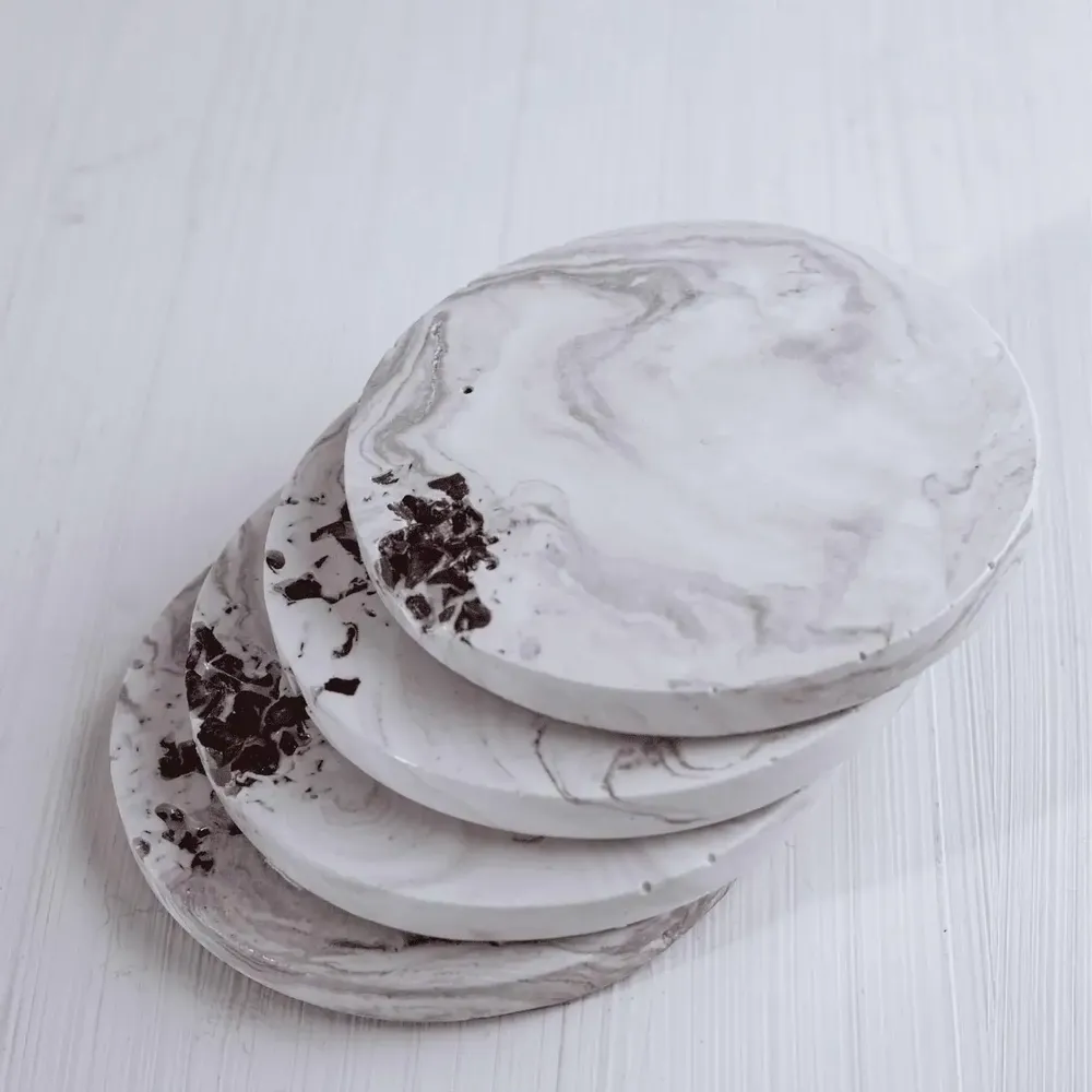 Cosmétiques - Mocha Dreams - Set de Sous-verres en Cristal - ESTI LIVING