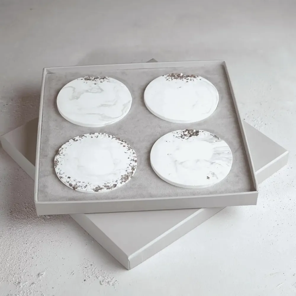 Cosmétiques - Moon and Fig - Set de Sous-verres en Cristal - ESTI LIVING