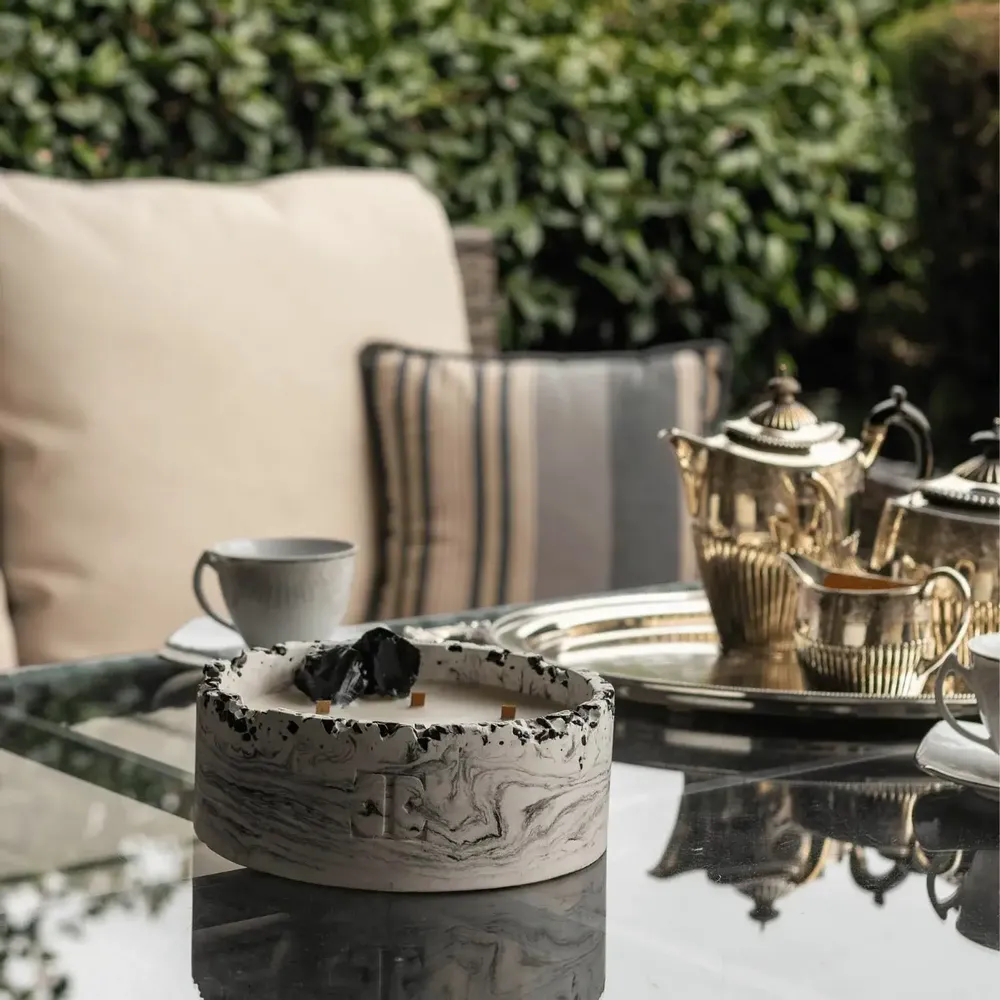 Bougies - Rose noire - Bougie Luna en Pierre Gemme - ESTI LIVING