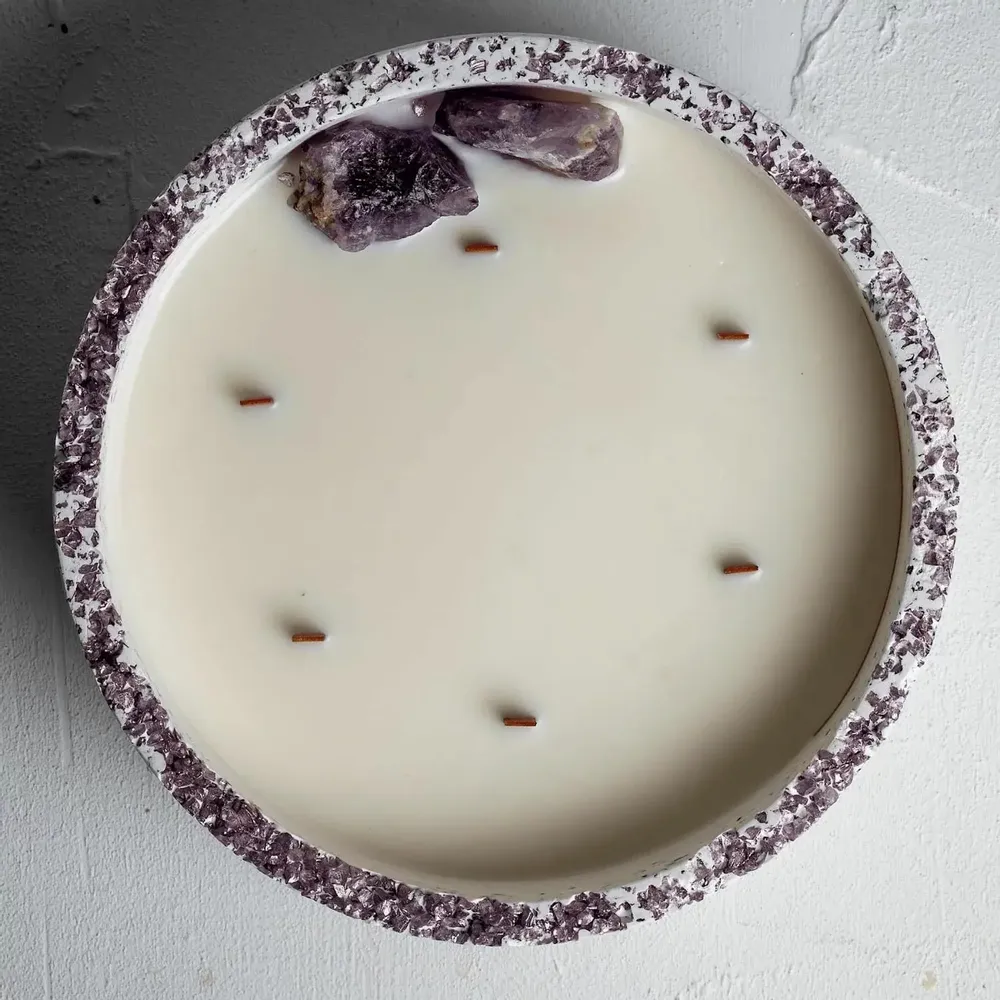 Candles - Lavander - Luna Gemstone Candle - ESTI LIVING