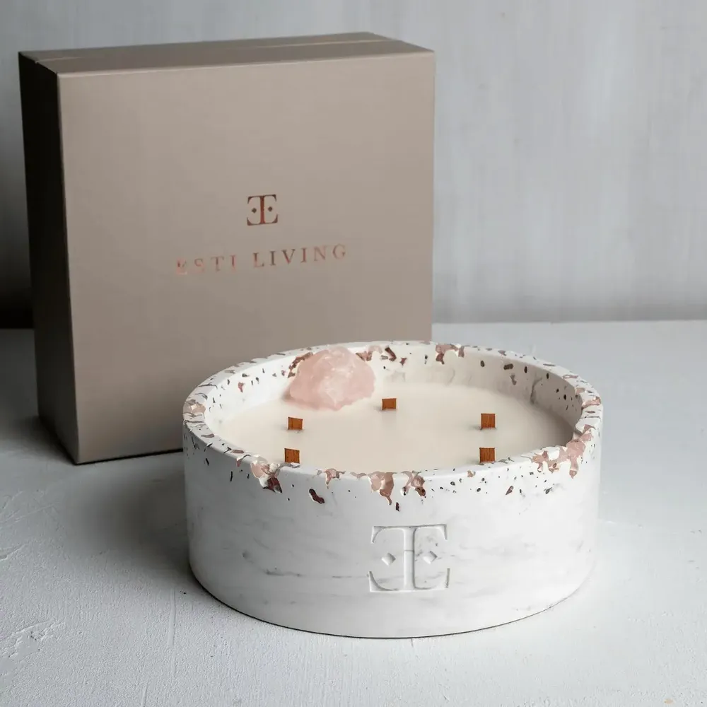 Bougies - Silver Glow - Bougie Luna Gemstone - ESTI LIVING