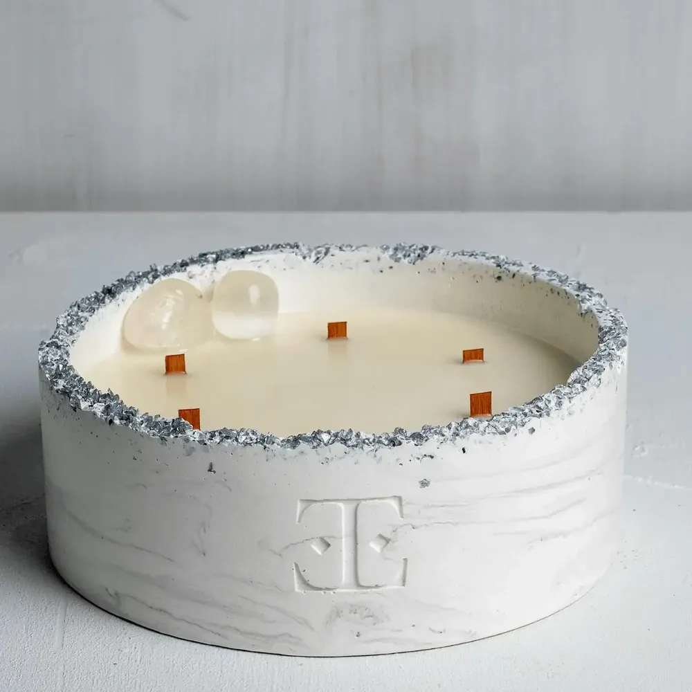 Candles - Silver Muse - Luna Gemstone Candle - ESTI LIVING