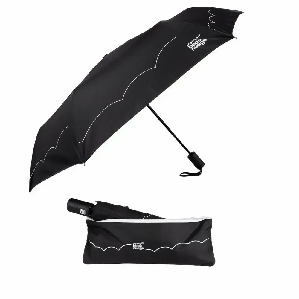 Petite maroquinerie - L'Automatique, parapluie éco-responsable et sa housse absorbante - BEAU NUAGE