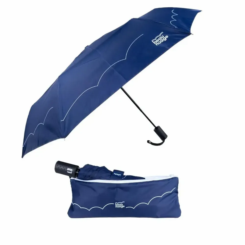 Petite maroquinerie - L'Automatique, parapluie éco-responsable et sa housse absorbante - BEAU NUAGE