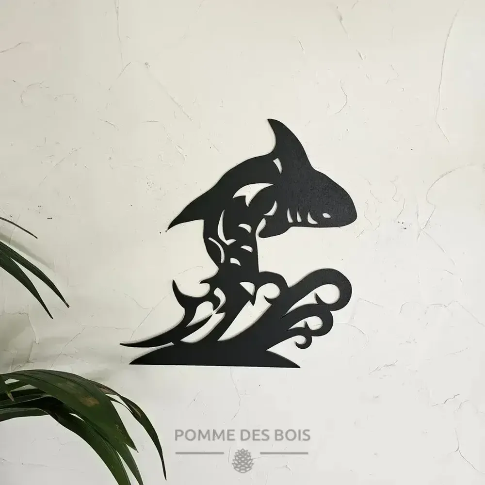 Tableaux - Tableau - Requin sur Vague - POMME DES BOIS