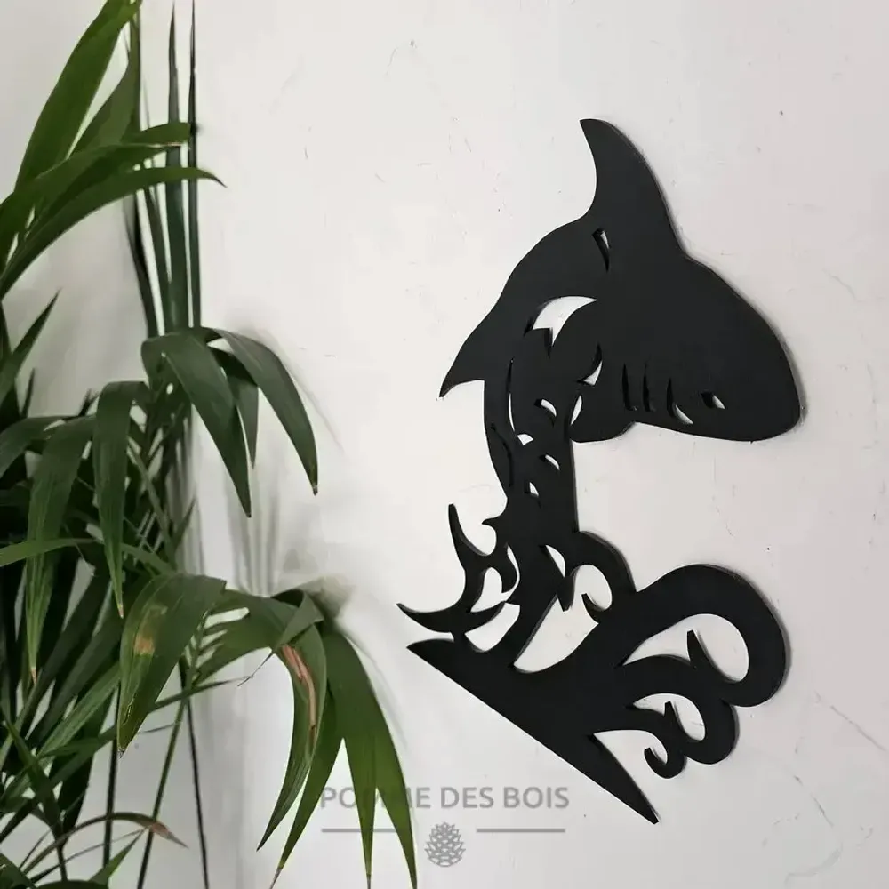 Tableaux - Tableau - Requin sur Vague - POMME DES BOIS