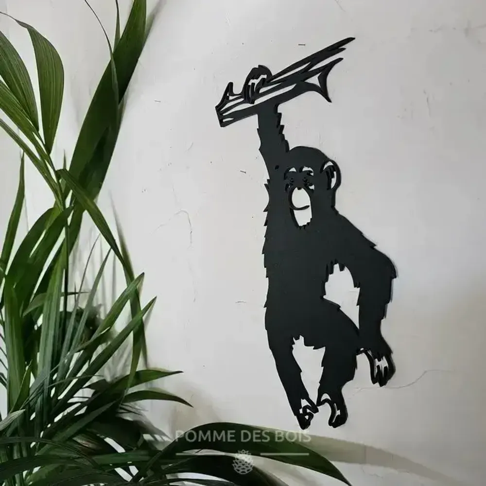Tableaux - Tableau - Singe avec Branche - POMME DES BOIS