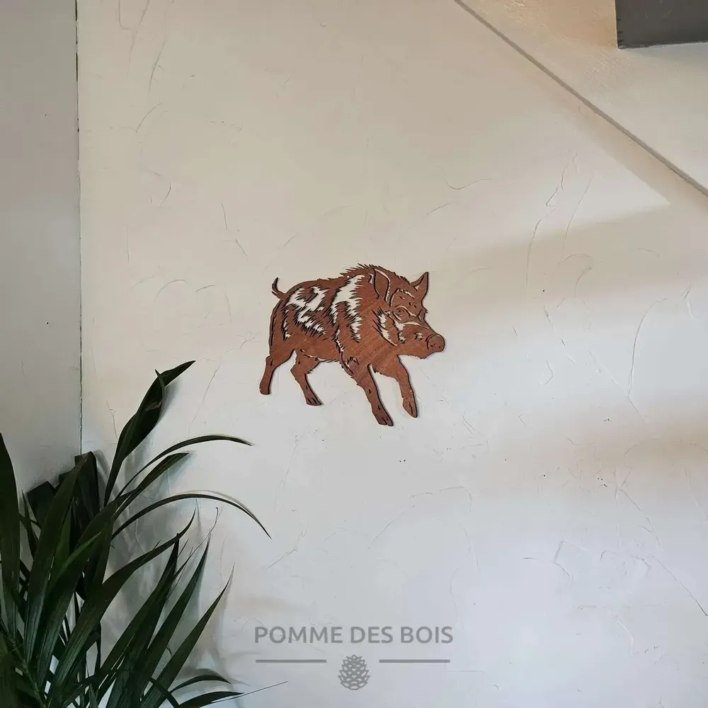 Tableaux - Tableau - Sanglier - POMME DES BOIS