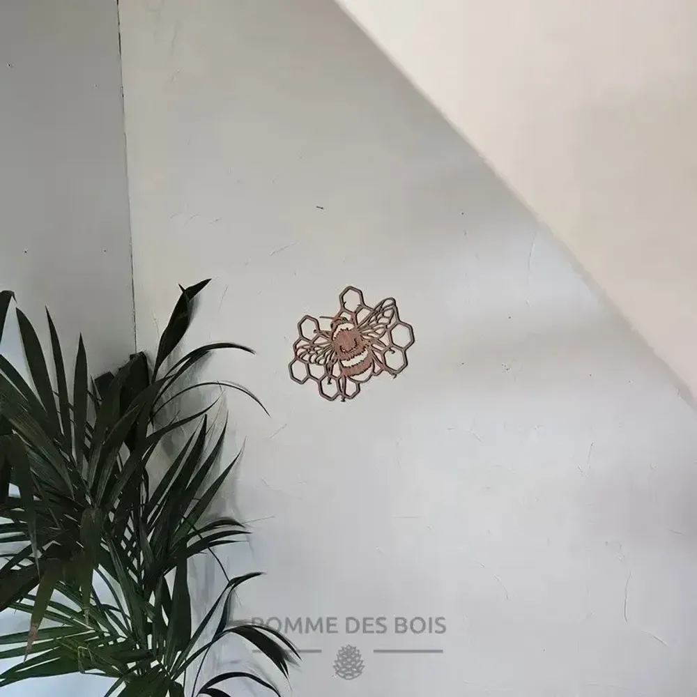 Tableaux - Tableau - Abeille sur alvéoles - POMME DES BOIS