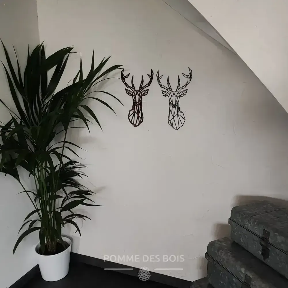 Tableaux - Tableau - Cerf - POMME DES BOIS