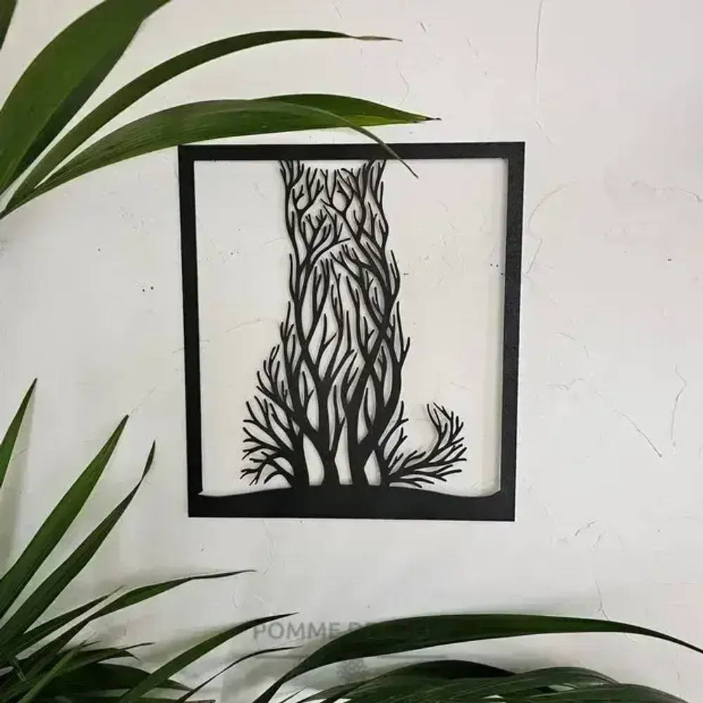Tableaux - Tableau - Chat Arbre - POMME DES BOIS