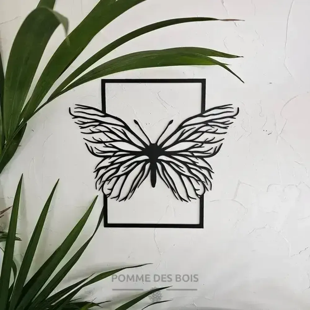 Tableaux - Tableau - Papillon Cadre - POMME DES BOIS