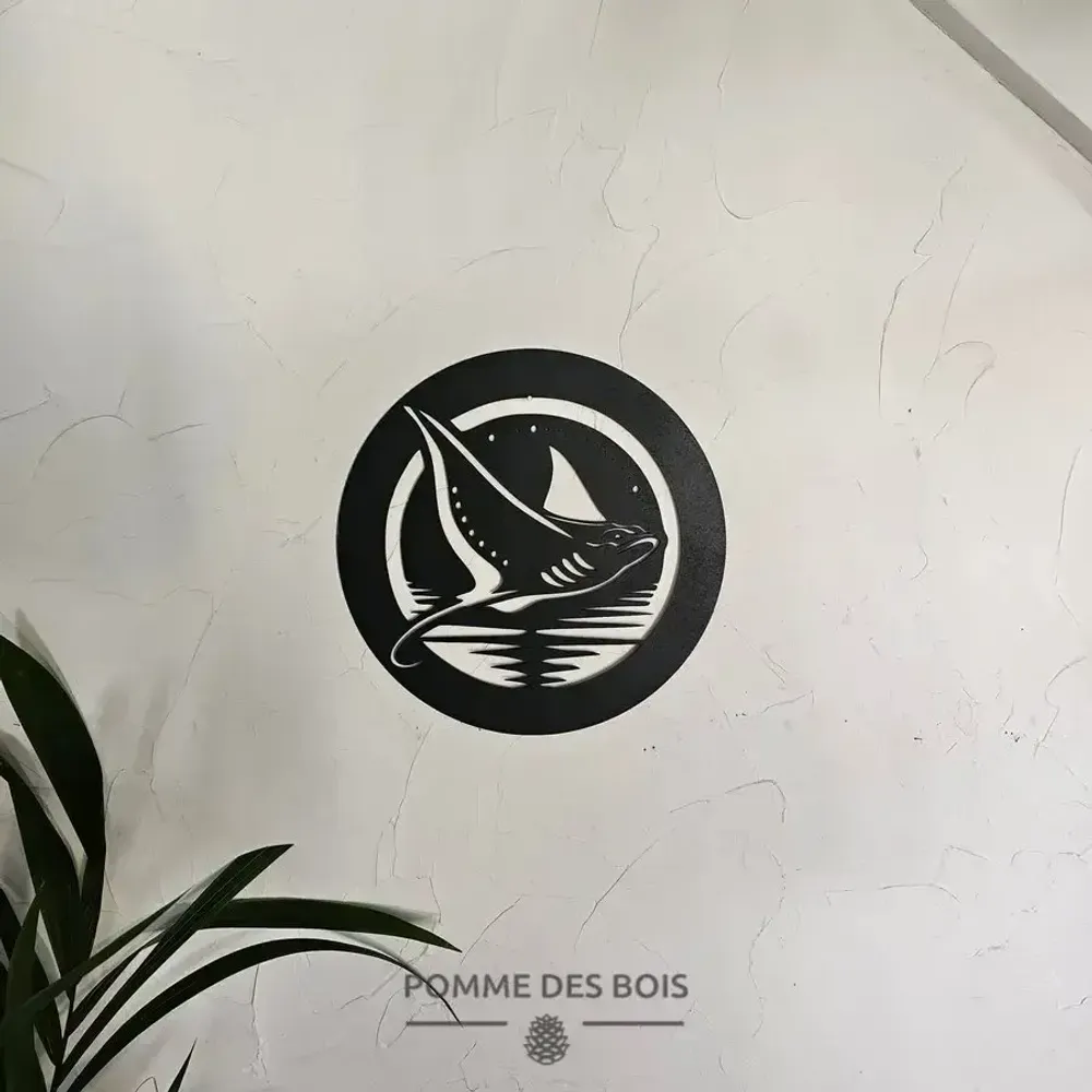 Tableaux - Tableau - Raie Manta Ronde - POMME DES BOIS