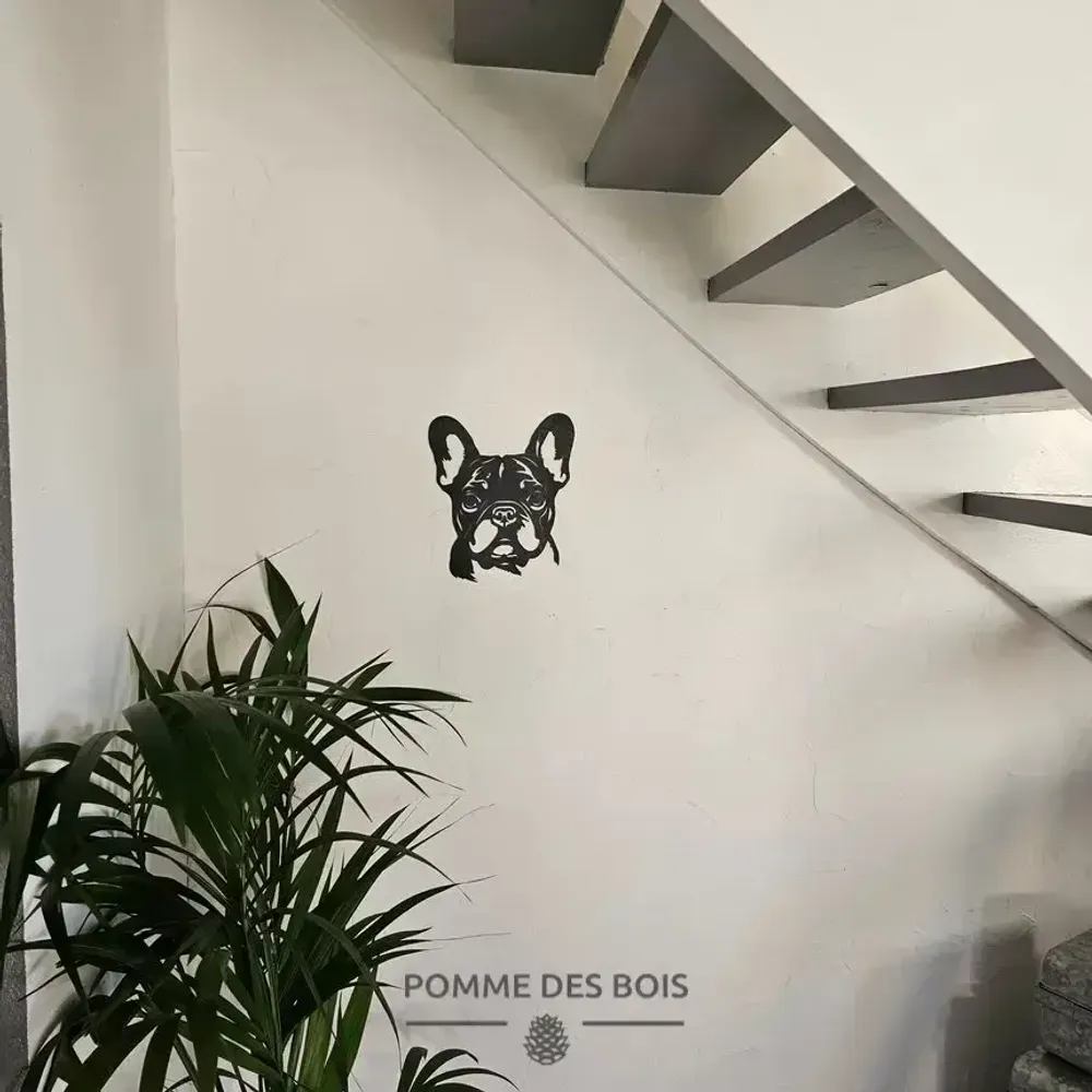 Tableaux - Tableau - Tête de Bulldog - POMME DES BOIS