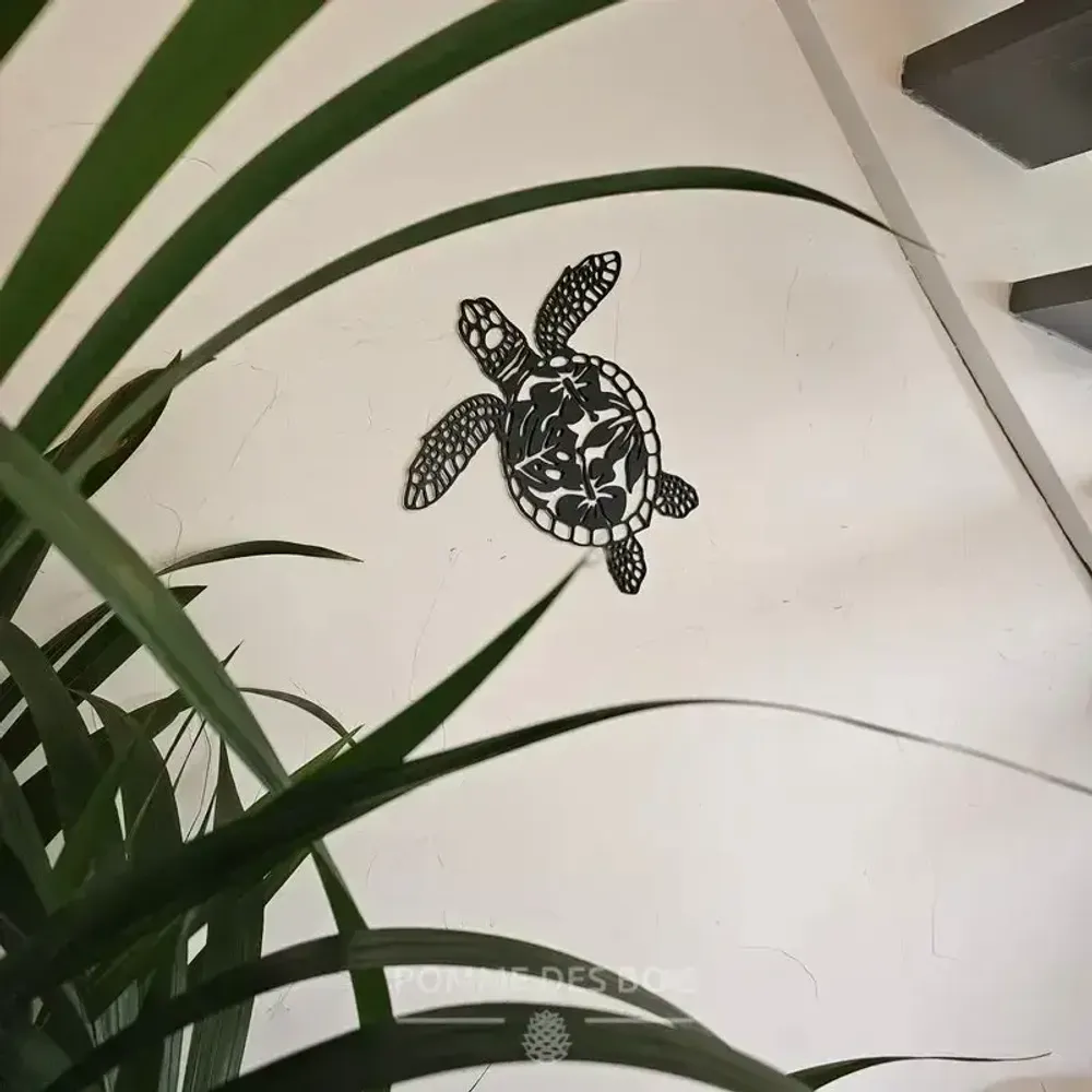 Tableaux - Tableau - Tortue fleurie - POMME DES BOIS