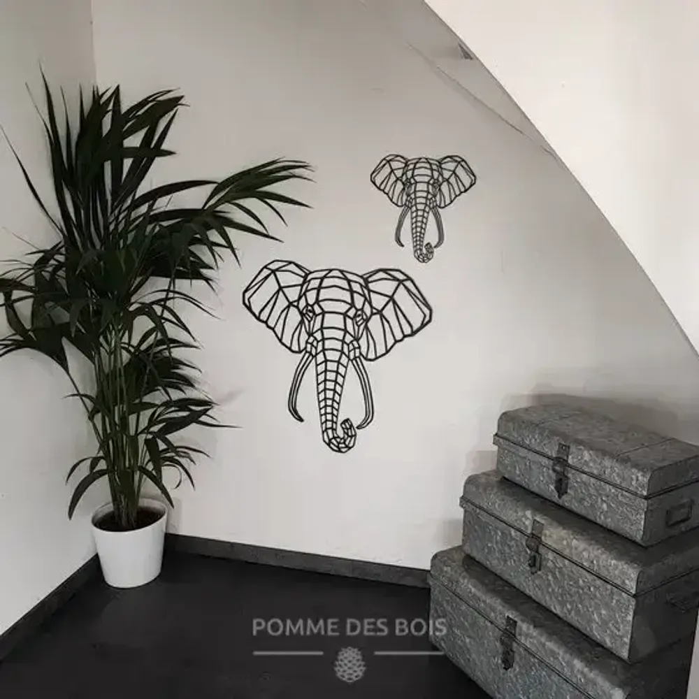 Paintings - Elephant Painting - POMME DES BOIS