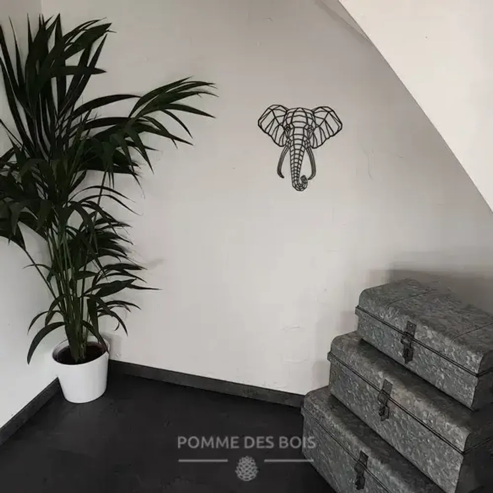 Paintings - Elephant Painting - POMME DES BOIS