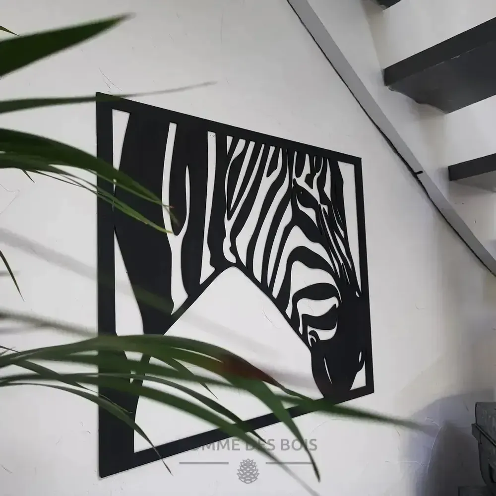 Paintings - Savannah Zebra Painting - POMME DES BOIS