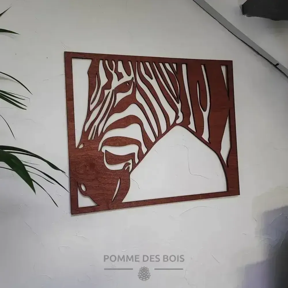 Paintings - Savannah Zebra Painting - POMME DES BOIS
