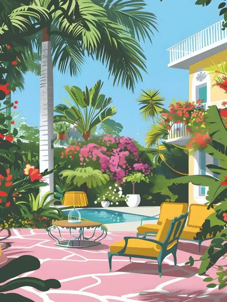 Poster - Dream Villas Collection - BLUE SHAKER