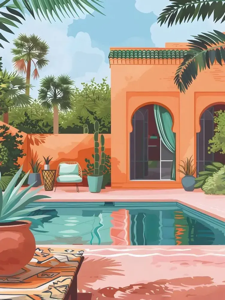 Poster - Dream Villas Collection - BLUE SHAKER