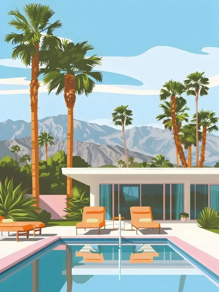 Poster - Dream Villas Collection - BLUE SHAKER