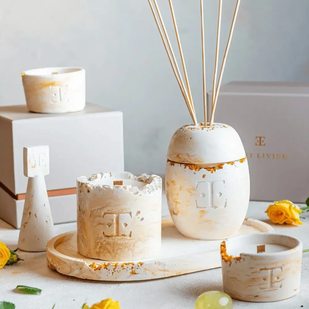 Bougies - Fresh Bloom - Bougie en pierres précieuses - ESTI LIVING