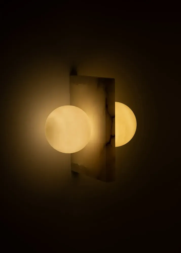 Wall lamps - Flugi (White Alabaster) - SIMONE & MARCEL