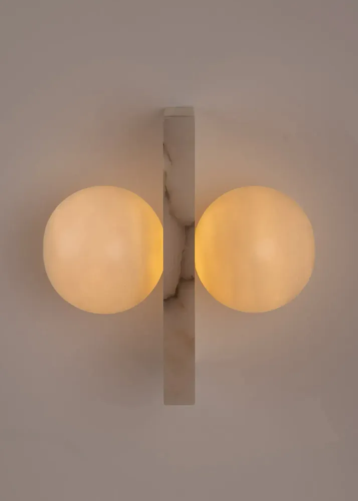 Wall lamps - Flugi (White Alabaster) - SIMONE & MARCEL