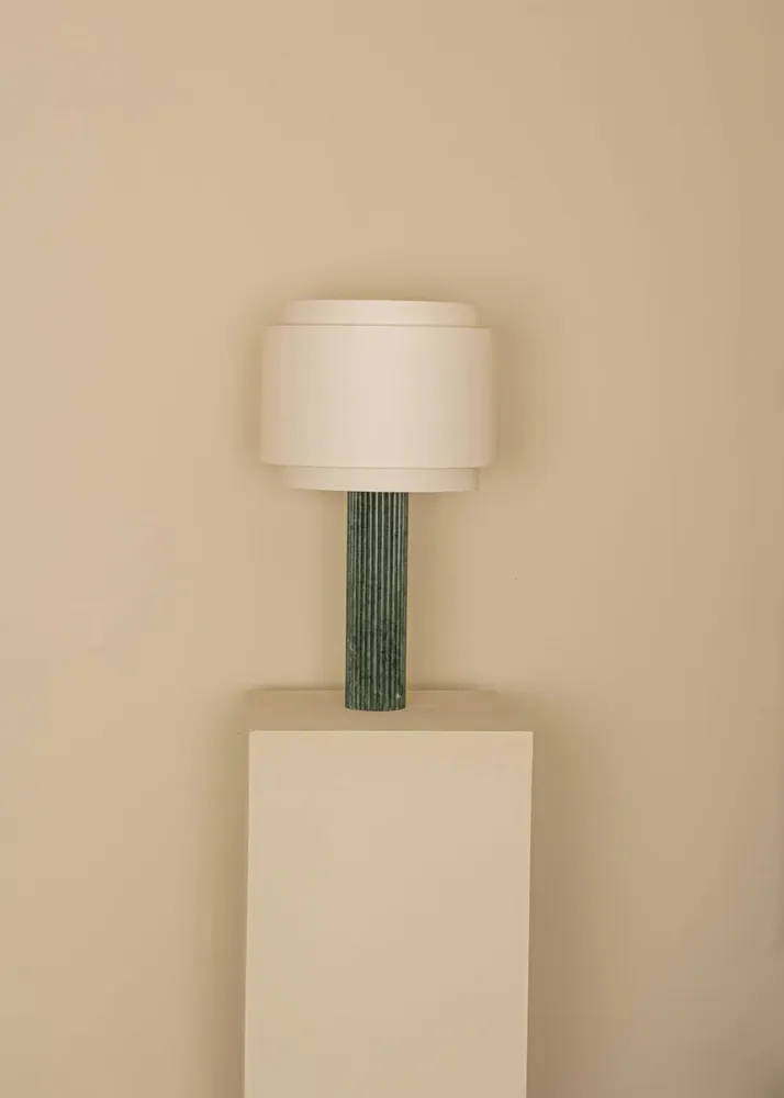 Table lamps - Fluta Duoble (Green Marble) - SIMONE & MARCEL