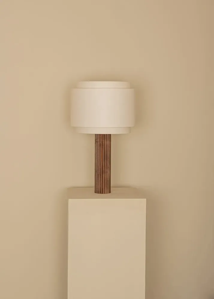 Table lamps - Fluta Duoble (Walnut Wood) - SIMONE & MARCEL