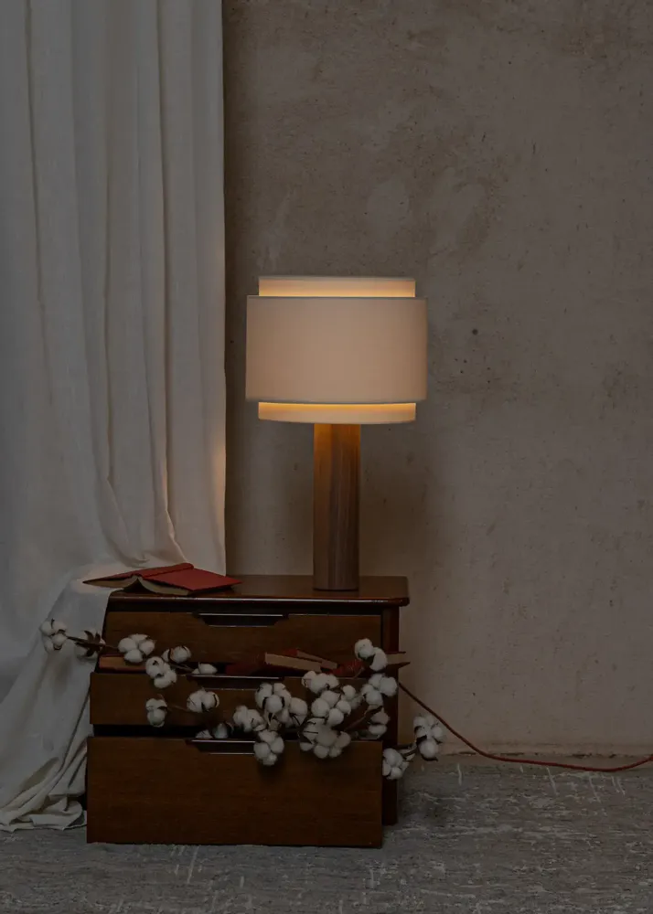 Table lamps - Pipo Duoble (Walnut Wood) - SIMONE & MARCEL
