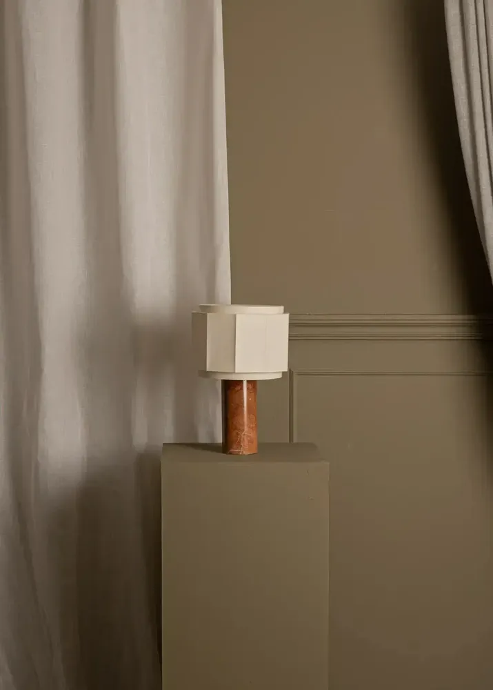 Table lamps - Pipito Okla (Red Marble) - SIMONE & MARCEL