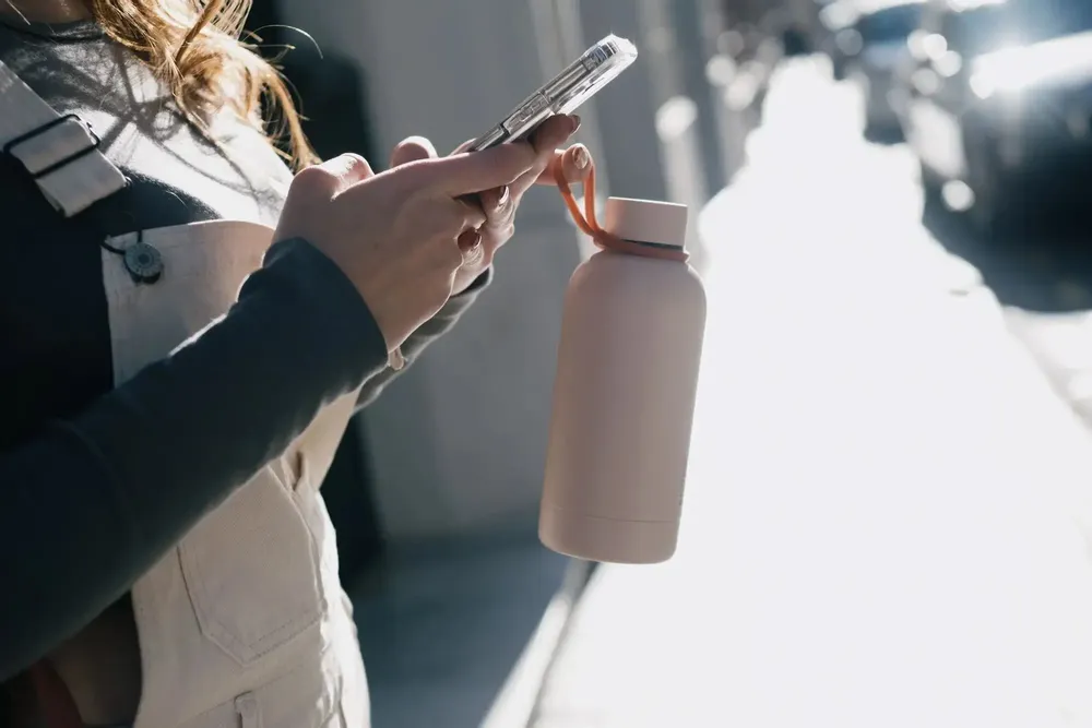 Carafes - Insulated Reusable Bottle 350ml - Blush - EKOBO