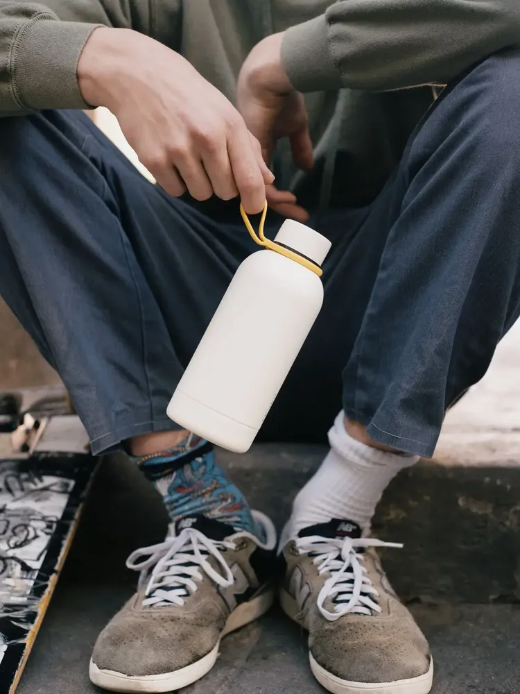 Carafes - Insulated Reusable Bottle 350ml - Ivory - EKOBO