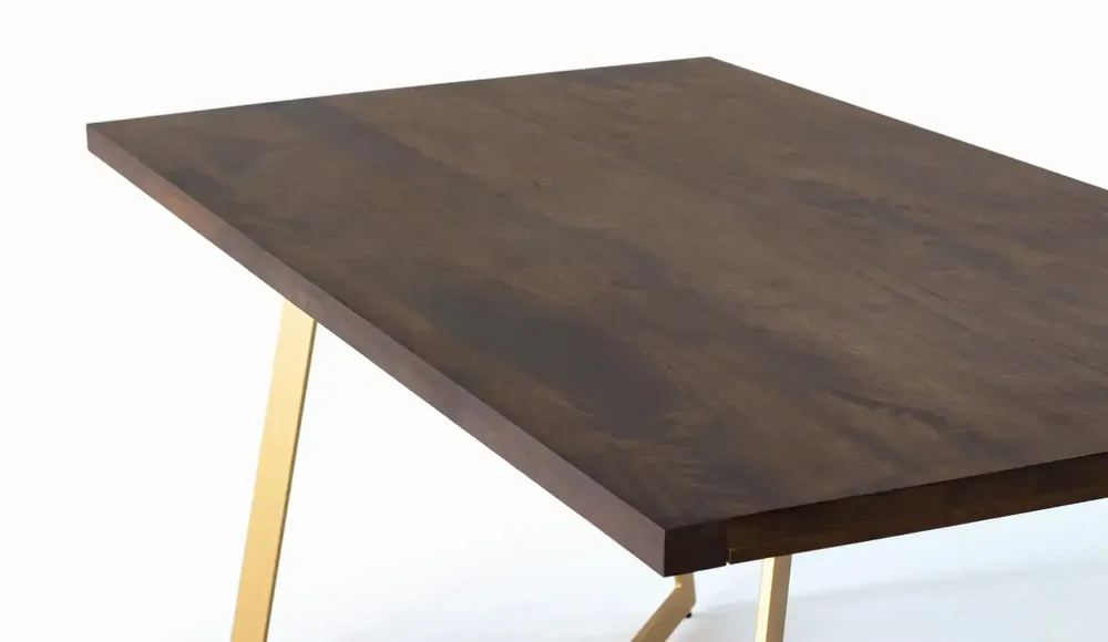 Tables Salle à Manger - Table à manger en bois manguier et métal - GINER Y COLOMER