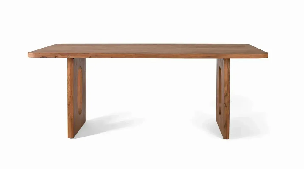 Dining Tables - 8-seater acacia wood dining table 2 meters - GINER Y COLOMER