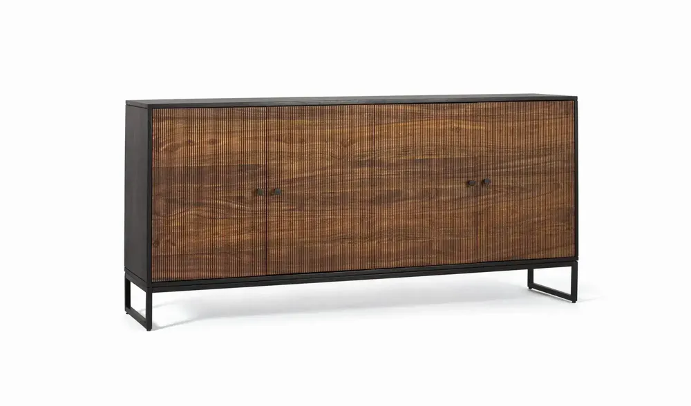 Sideboards - Rosewood and mango wood plus metal sideboard - GINER Y COLOMER
