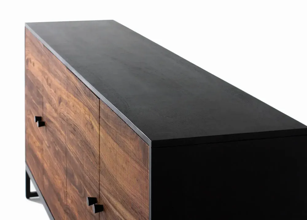 Sideboards - Rosewood and mango wood plus metal sideboard - GINER Y COLOMER