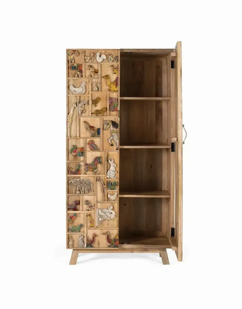Armoires - Armoire en bois de manguier peint à la main - GINER Y COLOMER