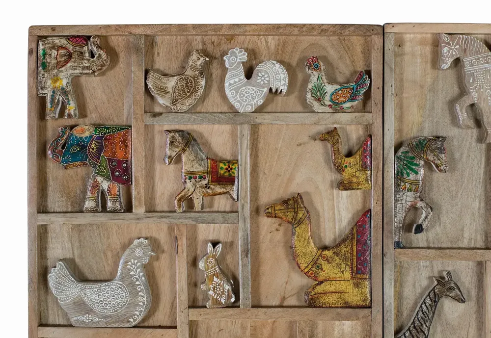Armoires - Armoire en bois de manguier peint à la main - GINER Y COLOMER