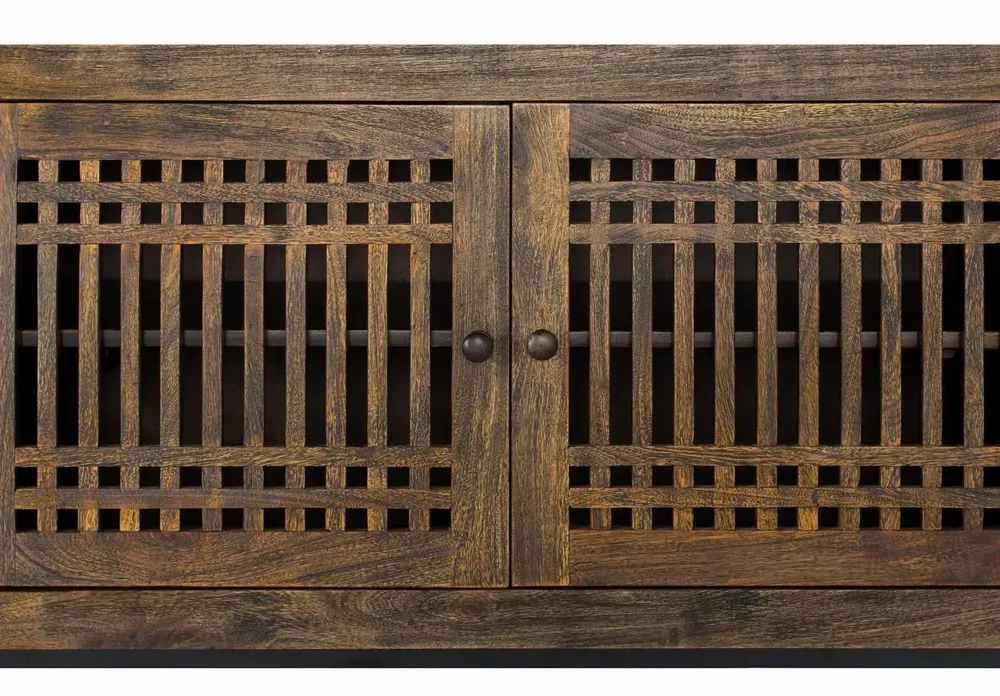 Meubles TV - Meuble TV en bois d'acacia et métal - GINER Y COLOMER